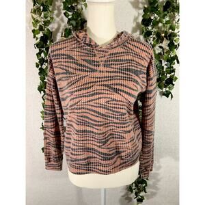 Billabong Girls' Wild Times Hoodie Orange and Black Like NEW Girl's size Large